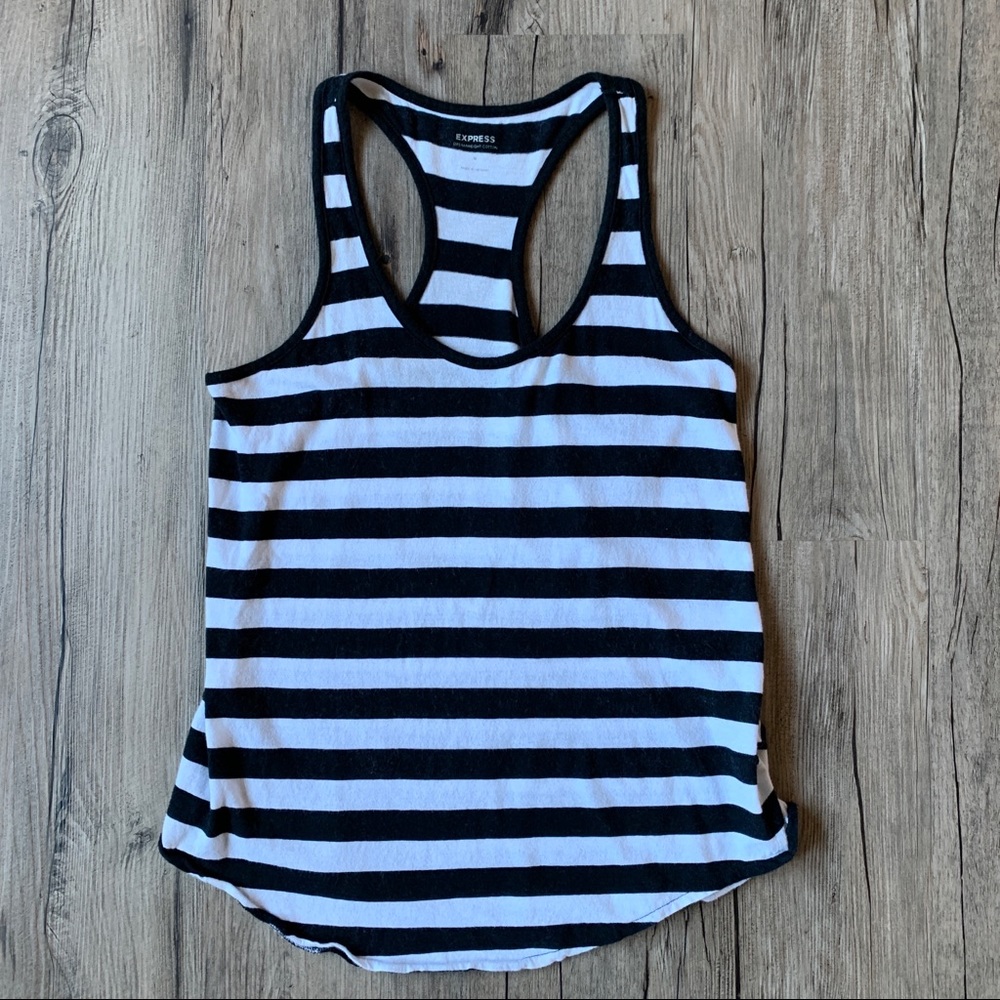 Express | Striped Racerback Tank - Picture 2 of 11